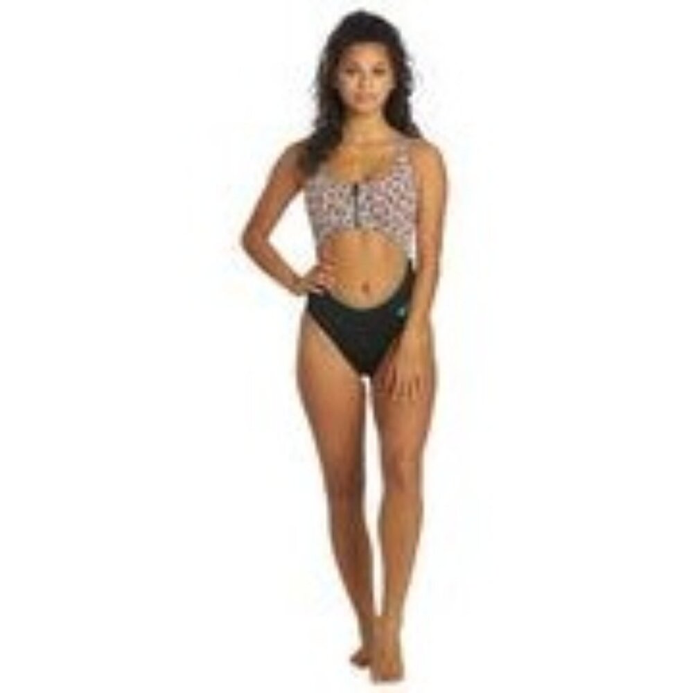 Nike Women's Party Dots Cutout One Piece Swimsuit